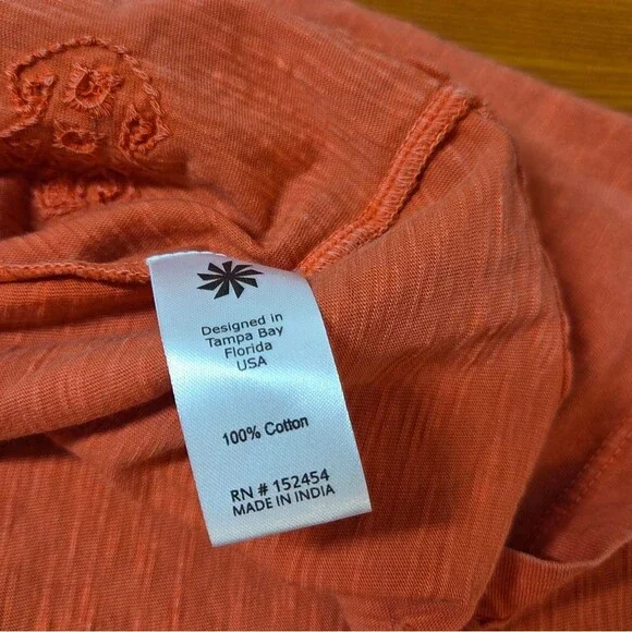 CAITE KYLA SEO "JOAN TEE" SET OF 3 100% COTTON EMBROIDERED sz SMALL NEW COTTAGE - Picture 4 of 8